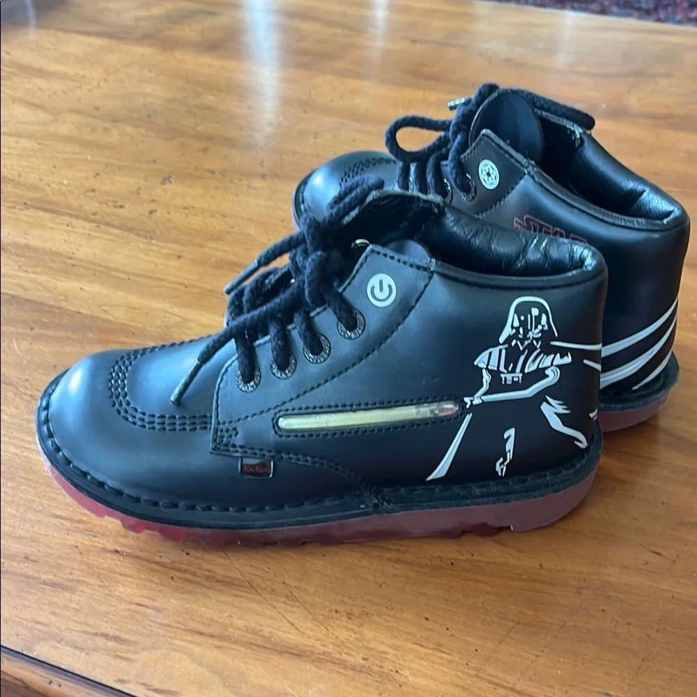 Kickers Star Wars Kids Black Boots
